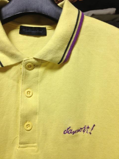 ワールドワイドラブ バックプリント 半袖ポロシャツ Sサイズ 黄色 ロック 古着 ユーズド < ブランド  ワールドワイドラブ バックプリント 半袖ポロシャツ Sサイズ 黄色 ロック 古着 ユーズド < ブランドの