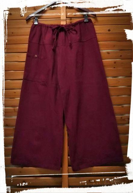 *MALAIKA* 八分丈 ワイドパンツ 新品 ボルドー < ブランド *MALAIKA* 八分丈 ワイドパンツ 新品 ボルドー < ブランドの