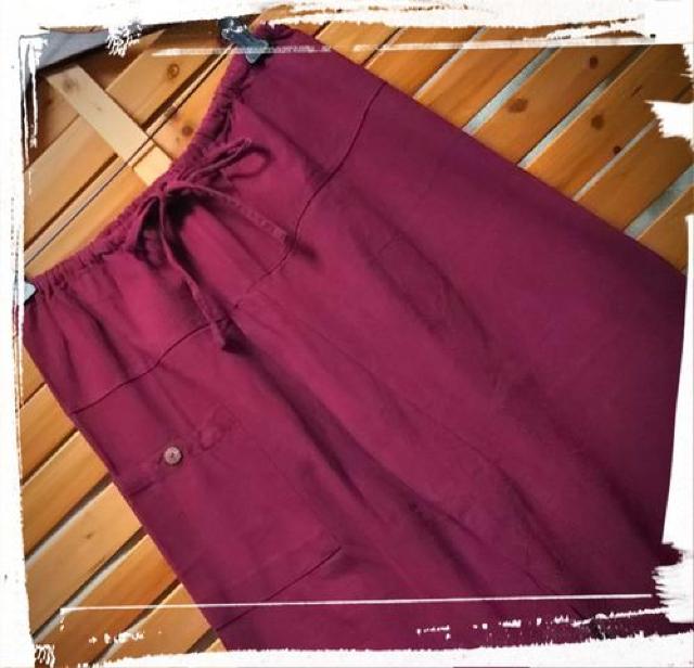 *MALAIKA* 八分丈 ワイドパンツ 新品 ボルドー < ブランド *MALAIKA* 八分丈 ワイドパンツ 新品 ボルドー < ブランドの