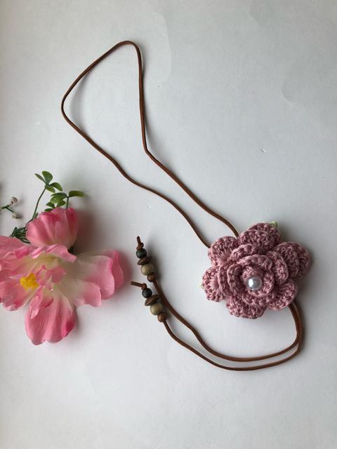 ハンドメイド ネックレス 薔薇 ピンク axes好き ガーリー < 女性ファッション  ハンドメイド ネックレス 薔薇 ピンク axes好き ガーリー < 女性ファッションの