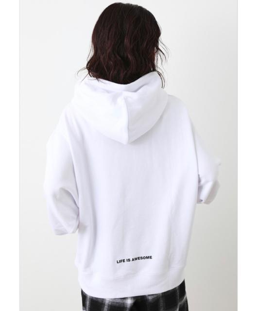 ロデオ ★ Leaning Logo パーカー(ホワイト) < ブランド  ロデオ ★ Leaning Logo パーカー(ホワイト) < ブランドの