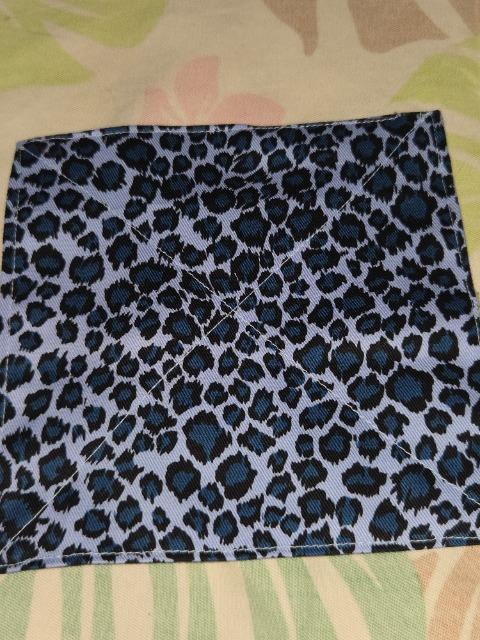 ★新品水色×黒青ヒョウ柄コースター2枚セット < キッズ/ベビー  ★新品水色×黒青ヒョウ柄コースター2枚セット < キッズ/ベビーの