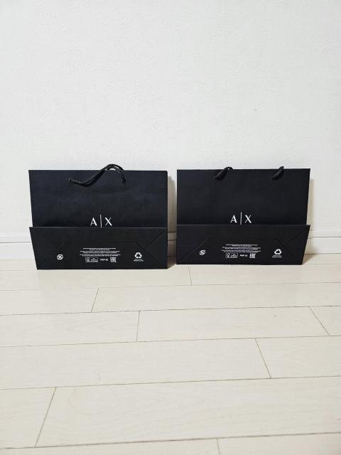 (12) ARMANI EXCHANGE ショップ袋 小2枚21.5×28.5 < ブランド  (12) ARMANI EXCHANGE ショップ袋 小2枚21.5×28.5 < ブランドの