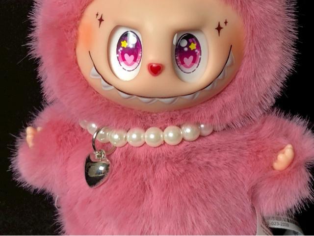 �y����zPOP MART LABUBU THE MONSTERS �ʂ������ ���u�u �s���N �p�[���l�b�N���X�t�� �� ���i �� ��������� 