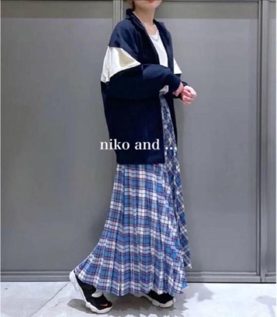 niko and... �`�F�b�N�v���[�c�X�J�[�g �V�i���g�p �u���[�n �� �����t�@�b�V������ 