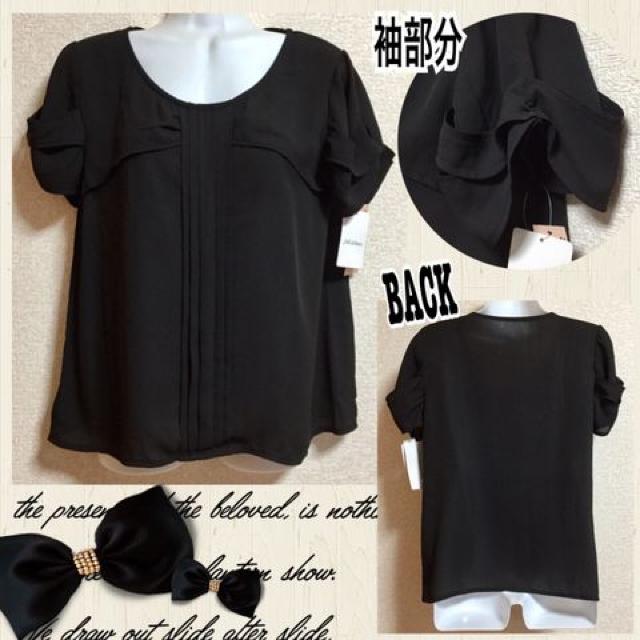 【新品】シフォン素材フロントタッグ入カットソー < 女性ファッション  【新品】シフォン素材フロントタッグ入カットソー  < 女性ファッションの