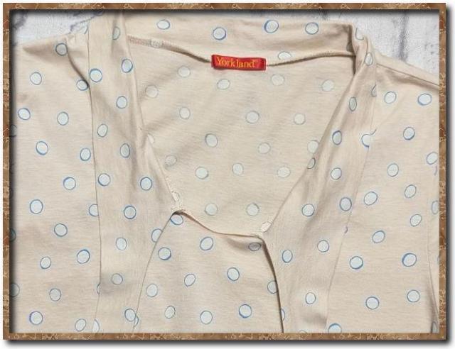 ヨークランド リボン付き水玉カットソー ベージュ < ブランド ヨークランド リボン付き水玉カットソー ベージュ < ブランドの