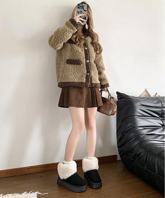 送料無料 新品 ムートンブーツ 厚底 ファーブーツ 秋冬 < 女性ファッション  送料無料 新品 ムートンブーツ 厚底 ファーブーツ 秋冬 < 女性ファッションの