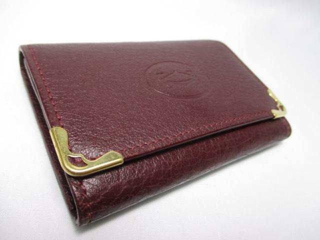 美品 カルティエ 6連キーケース エンジ Cartier 本物 < ブランド  美品 カルティエ 6連キーケース エンジ Cartier 本物 < ブランドの