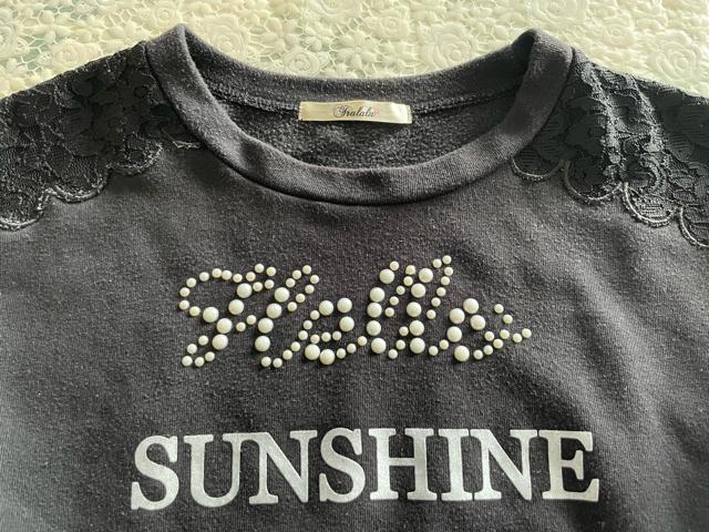 TRALALAトゥララ Sunshine Daysトレーナー スウェットブラック < ブランド TRALALAトゥララ Sunshine Daysトレーナー スウェットブラック < ブランドの