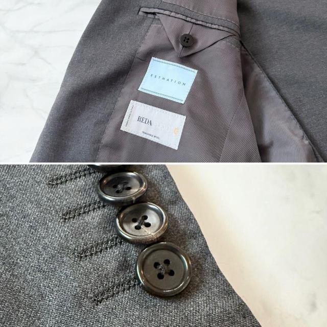 エストネーションREDA FLEXOイタリア製メンズスーツ#48グレ < 男性ファッション エストネーションREDA FLEXOイタリア製メンズスーツ#48グレ < 男性ファッションの