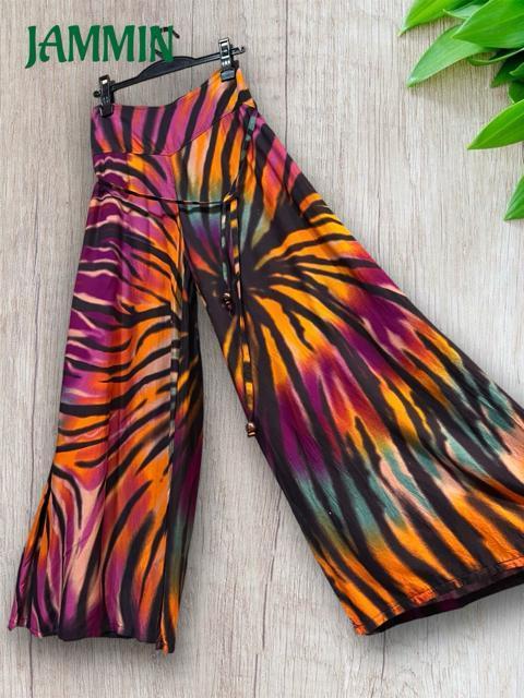 サイケデリックタイダイ柄ワイドパンツ ヒッピー サイケ エスニック アジアン < 女性ファッション サイケデリックタイダイ柄ワイドパンツ ヒッピー サイケ エスニック アジアン < 女性ファッションの