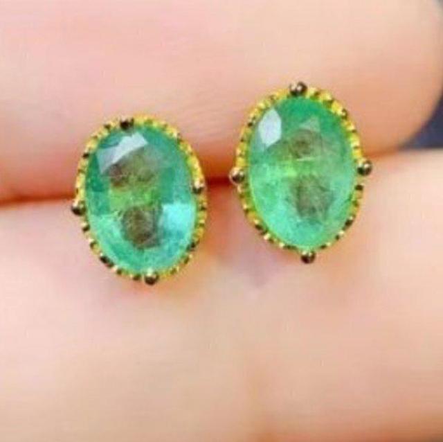 コロビアの天然エメラルドピアス ナチュラル 天然 アクセサリー 宝石 カラーストーン ギフト S0_1814 < 女性アクセサリー/時計 コロビアの天然エメラルドピアス ナチュラル 天然 アクセサリー 宝石 カラーストーン ギフト S0_1814 < 女性アクセサリー/時計の