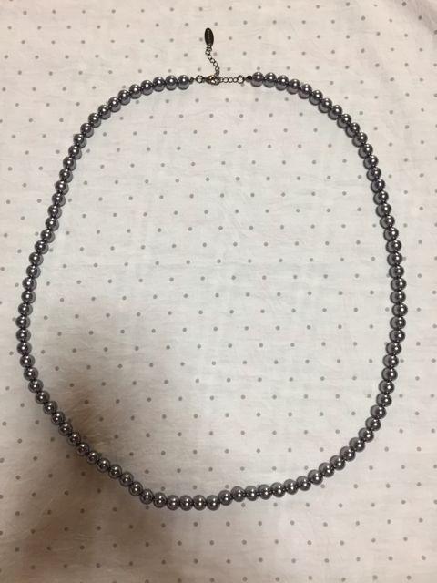 シルバーグレー 淡水パール アレンジロングネックレス < 女性アクセサリー/時計  シルバーグレー 淡水パール アレンジロングネックレス < 女性アクセサリー/時計の