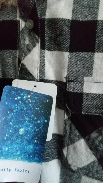 Mサイズ!暖か起毛!襟回りファー付き!女性感UP!長袖シャツ!新品!アウトレット品! < 女性ファッション  Mサイズ!暖か起毛!襟回りファー付き!女性感UP!長袖シャツ!新品!アウトレット品! < 女性ファッションの