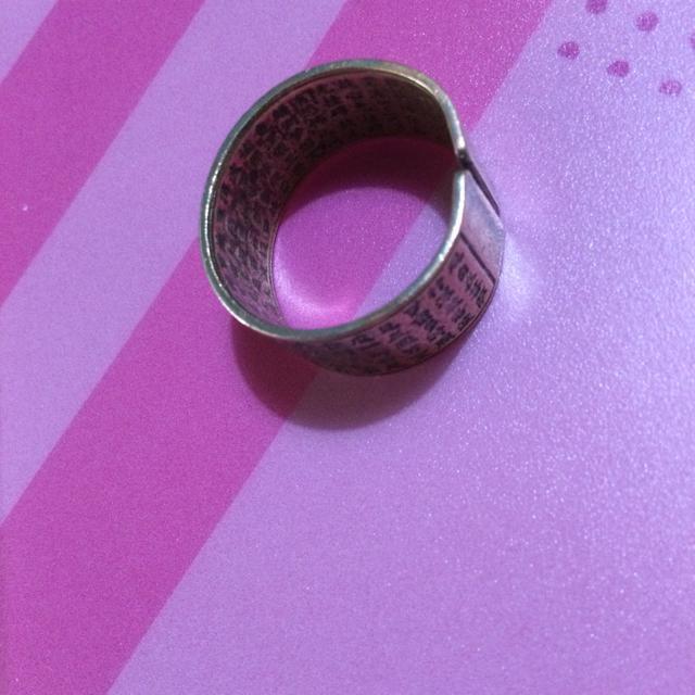 男女兼用 般若心経リング フリーサイズ < 男性アクセサリー/時計  男女兼用 般若心経リング フリーサイズ < 男性アクセサリー/時計の