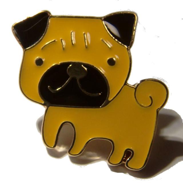 パグ ブルドッグ 犬 イヌ いぬ ドッグ バッジ ブローチ エナメル ピンバッジ ピンズ ラペルピン < 女性アクセサリー/時計  パグ ブルドッグ 犬 イヌ いぬ ドッグ バッジ ブローチ エナメル ピンバッジ ピンズ ラペルピン  < 女性アクセサリー/時計の