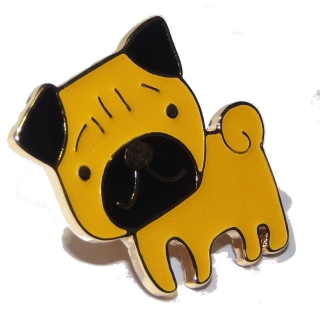 パグ ブルドッグ 犬 イヌ いぬ ドッグ バッジ ブローチ エナメル ピンバッジ ピンズ ラペルピン < 女性アクセサリー/時計  パグ ブルドッグ 犬 イヌ いぬ ドッグ バッジ ブローチ エナメル ピンバッジ ピンズ ラペルピン < 女性アクセサリー/時計の