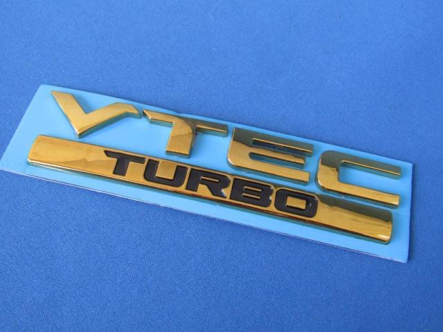 ● V-TEC TURBO ABS製 ゴールドメッキ&ブラック セパレート仕様 エンブレム● < 自動車/バイク ● V-TEC TURBO ABS製 ゴールドメッキ&ブラック セパレート仕様 エンブレム● < 自動車/バイク