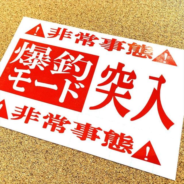 爆釣モード突入カッティングステッカー 20cmサイズ☆暴走 釣り 車 おもしろ ルアー 海釣り クーラーボックス < 自動車/バイク 爆釣モード突入カッティングステッカー 20cmサイズ☆暴走 釣り 車 おもしろ ルアー 海釣り クーラーボックス < 自動車/バイク