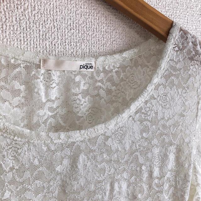◆gelato pique/ジェラートピケ◆総レースカットソー★ホワイトF*ルームウェア部屋着♪美品 < ブランド ◆gelato pique/ジェラートピケ◆総レースカットソー★ホワイトF*ルームウェア部屋着♪美品 < ブランドの