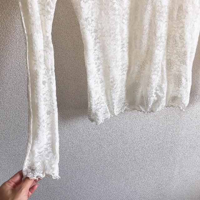 ◆gelato pique/ジェラートピケ◆総レースカットソー★ホワイトF*ルームウェア部屋着♪美品 < ブランド ◆gelato pique/ジェラートピケ◆総レースカットソー★ホワイトF*ルームウェア部屋着♪美品 < ブランドの