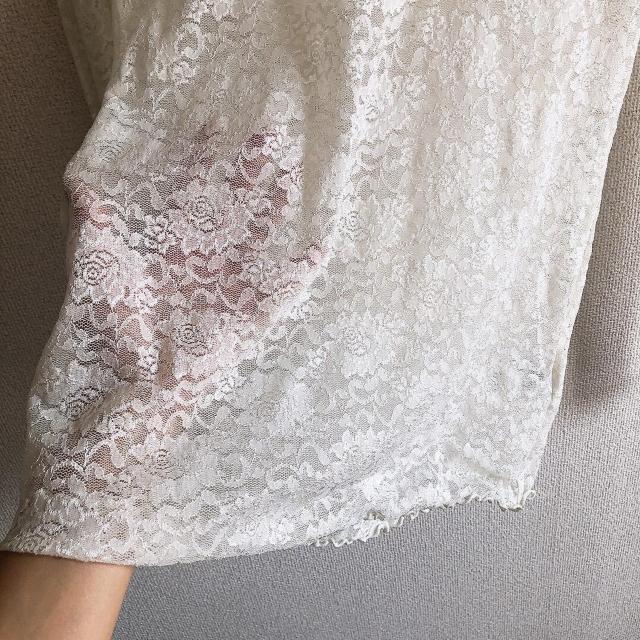 ◆gelato pique/ジェラートピケ◆総レースカットソー★ホワイトF*ルームウェア部屋着♪美品 < ブランド ◆gelato pique/ジェラートピケ◆総レースカットソー★ホワイトF*ルームウェア部屋着♪美品 < ブランドの