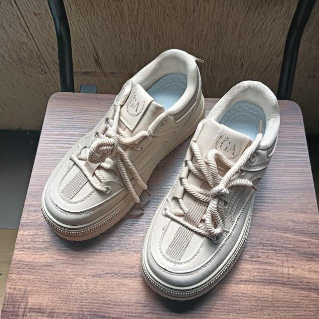 新品 23cm レディース スニーカー ブラウン シューズ 靴 厚底 身長アップ < 女性ファッション  新品 23cm レディース スニーカー ブラウン シューズ 靴 厚底 身長アップ  < 女性ファッションの