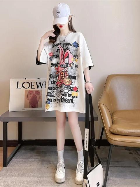 爆ヤス価格990円★女性用プラスサイズカジュアルTシャツ、キャラクタープリント - "ゲームに集中する" デザイン フリーサイズ < 女性ファッション 爆ヤス価格990円★女性用プラスサイズカジュアルTシャツ、キャラクタープリント - "ゲームに集中する" デザイン フリーサイズ < 女性ファッションの