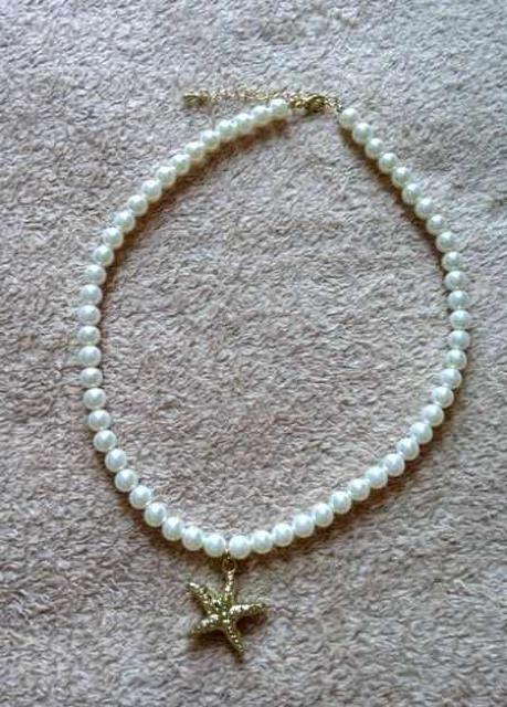 フェイクパール ゴールドカラー スターフィッシュ ネックレス < 女性アクセサリー/時計 フェイクパール ゴールドカラー スターフィッシュ ネックレス < 女性アクセサリー/時計の