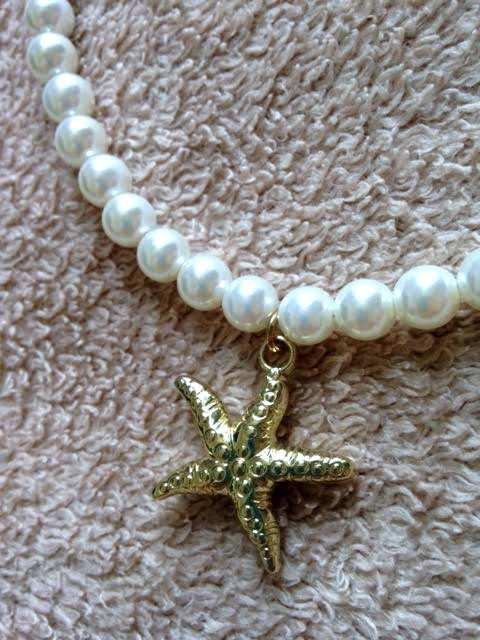 フェイクパール ゴールドカラー スターフィッシュ ネックレス < 女性アクセサリー/時計 フェイクパール ゴールドカラー スターフィッシュ ネックレス < 女性アクセサリー/時計の