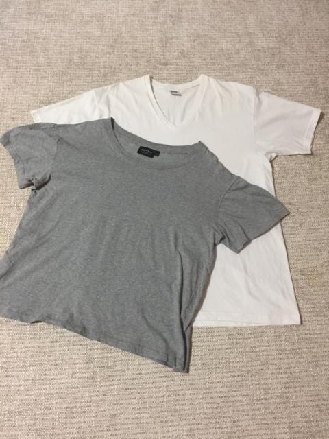 515.メンズ半袖Tシャツ2枚☆白LL  グレー3 L < 男性ファッション  515.メンズ半袖Tシャツ2枚☆白LL  グレー3 L  < 男性ファッションの