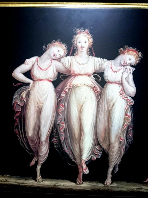イタリア 複製画 名画 カノーヴァ 三美神 天使 アンティーク 絵 < ホビー  イタリア 複製画 名画 カノーヴァ 三美神 天使 アンティーク 絵 < ホビーの