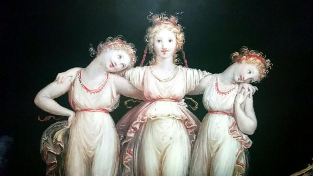 イタリア 複製画 名画 カノーヴァ 三美神 天使 アンティーク 絵 < ホビー  イタリア 複製画 名画 カノーヴァ 三美神 天使 アンティーク 絵 < ホビーの