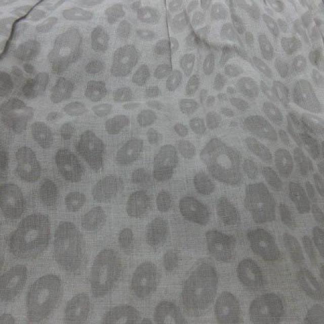 DRESSTERIOR スカート ミニ丈 リネン レオパード柄 台形 38 < 女性ファッション  DRESSTERIOR スカート ミニ丈 リネン レオパード柄 台形 38 < 女性ファッションの
