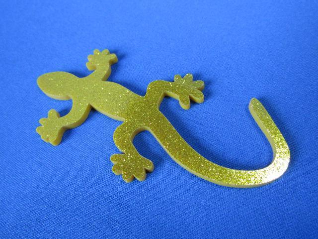 ●Gecko ゲッコー/守宮/ヤモリ!ゴールド GOLD ラメ仕様 ABS製エンブレム 新品 < 自動車/バイク ●Gecko ゲッコー/守宮/ヤモリ!ゴールド GOLD ラメ仕様 ABS製エンブレム 新品 < 自動車/バイク