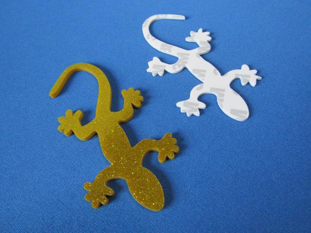 ●Gecko ゲッコー/守宮/ヤモリ!ゴールド GOLD ラメ仕様 ABS製エンブレム 新品 < 自動車/バイク ●Gecko ゲッコー/守宮/ヤモリ!ゴールド GOLD ラメ仕様 ABS製エンブレム 新品 < 自動車/バイク