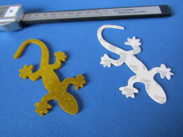 ●Gecko ゲッコー/守宮/ヤモリ!ゴールド GOLD ラメ仕様 ABS製エンブレム 新品 < 自動車/バイク ●Gecko ゲッコー/守宮/ヤモリ!ゴールド GOLD ラメ仕様 ABS製エンブレム 新品 < 自動車/バイク