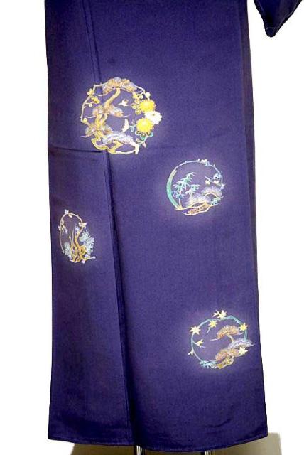 【最高級】美品 暈し染め 金彩 花木丸 上品な付下げ 身丈159cm 裄丈62.5cm T3530 < 女性ファッション  【最高級】美品 暈し染め 金彩 花木丸 上品な付下げ 身丈159cm 裄丈62.5cm T3530 < 女性ファッションの