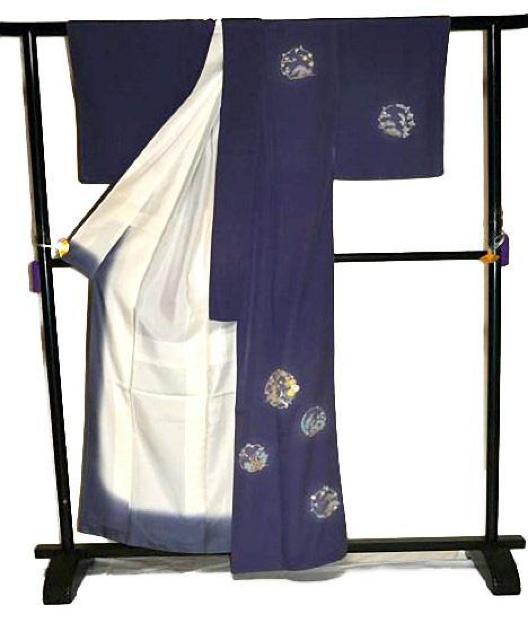 【最高級】美品 暈し染め 金彩 花木丸 上品な付下げ 身丈159cm 裄丈62.5cm T3530 < 女性ファッション  【最高級】美品 暈し染め 金彩 花木丸 上品な付下げ 身丈159cm 裄丈62.5cm T3530 < 女性ファッションの