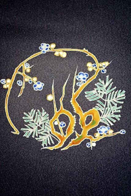 【最高級】美品 暈し染め 金彩 花木丸 上品な付下げ 身丈159cm 裄丈62.5cm T3530 < 女性ファッション  【最高級】美品 暈し染め 金彩 花木丸 上品な付下げ 身丈159cm 裄丈62.5cm T3530 < 女性ファッションの