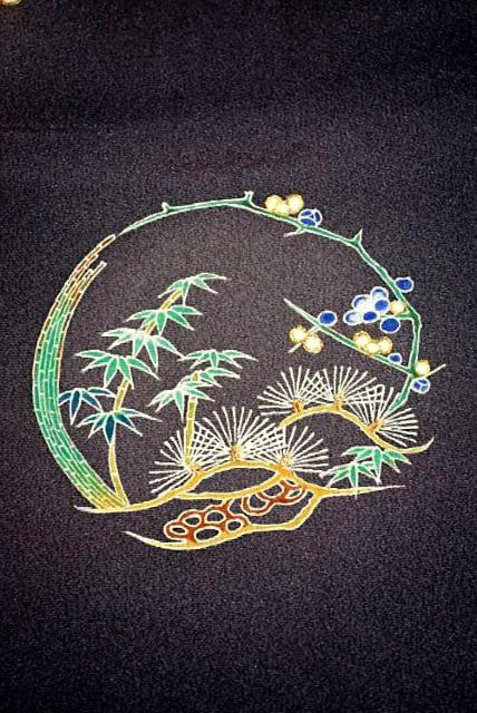 【最高級】美品 暈し染め 金彩 花木丸 上品な付下げ 身丈159cm 裄丈62.5cm T3530 < 女性ファッション  【最高級】美品 暈し染め 金彩 花木丸 上品な付下げ 身丈159cm 裄丈62.5cm T3530 < 女性ファッションの