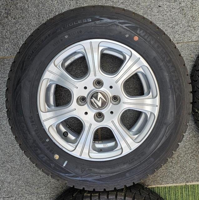 Strategyアルミホイール 13インチ 5J +35 4H 100 DUNLOP WINTER MAXX WM01 155/ < 自動車/バイク Strategyアルミホイール 13インチ 5J +35 4H 100 DUNLOP WINTER MAXX WM01 155/ < 自動車/バイク