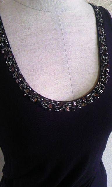 スコットクラブ〓黒〓ビーズ〓タンクトップ〓9号〓 < ブランド  スコットクラブ〓黒〓ビーズ〓タンクトップ〓9号〓 < ブランドの