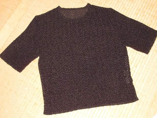 透け感*編みレース*半袖トップス(ブラック)レディース < 女性ファッション  透け感*編みレース*半袖トップス(ブラック)レディース  < 女性ファッションの