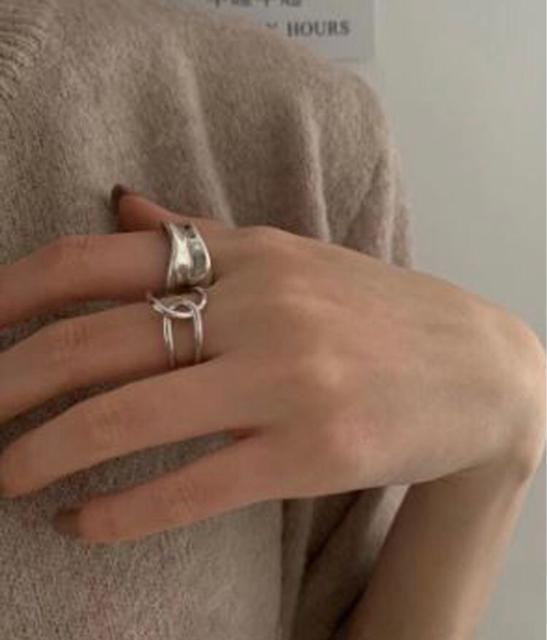 クールデザインリング2点セット < 女性アクセサリー/時計 クールデザインリング2点セット < 女性アクセサリー/時計の