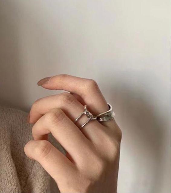 クールデザインリング2点セット < 女性アクセサリー/時計 クールデザインリング2点セット < 女性アクセサリー/時計の