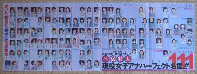 女子アナパーフェクト名鑑と山崎真実のレオタードでI字開脚特大ポスター < タレントグッズ  女子アナパーフェクト名鑑と山崎真実のレオタードでI字開脚特大ポスター < タレントグッズの