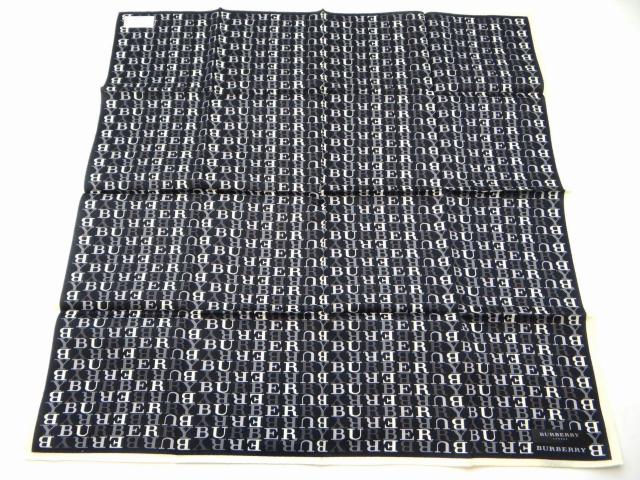 BURBERRY バーバリー ロンドン ロゴ コットン ハンカチ ブラック系マルチカラー<未使用品>【送料無料】 < ブランド BURBERRY バーバリー ロンドン ロゴ コットン ハンカチ ブラック系マルチカラー<未使用品>【送料無料】 < ブランドの