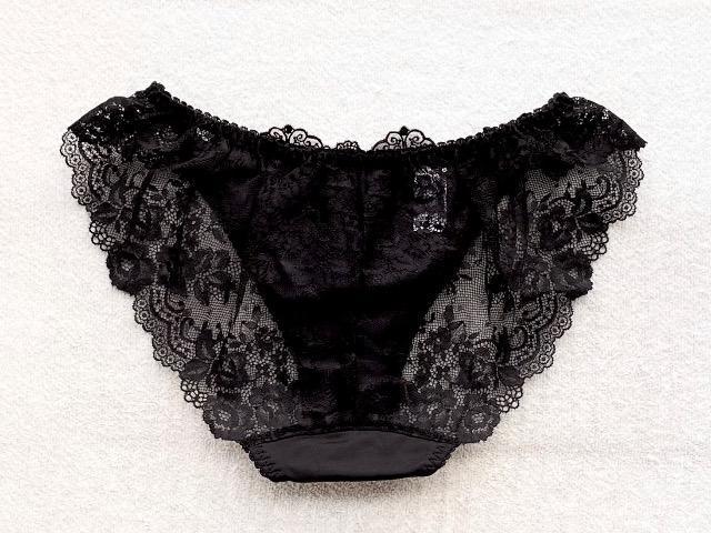 Wacoal AMPHI ショーツ Mサイズ サイドリボン ブラック/ネイビー < 女性ファッション Wacoal AMPHI ショーツ Mサイズ サイドリボン ブラック/ネイビー < 女性ファッションの